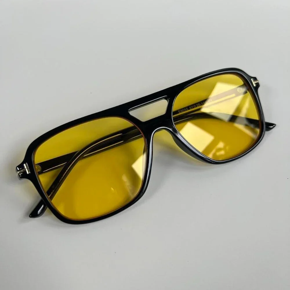 vintage unique retro style black rounded square sunglasses